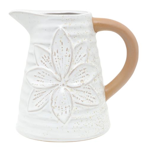 Maceta de cerámica con diseño de jarra 15.9x14 cm