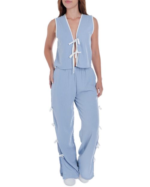 Pantalón No Comment pull on de cintura alta para mujer