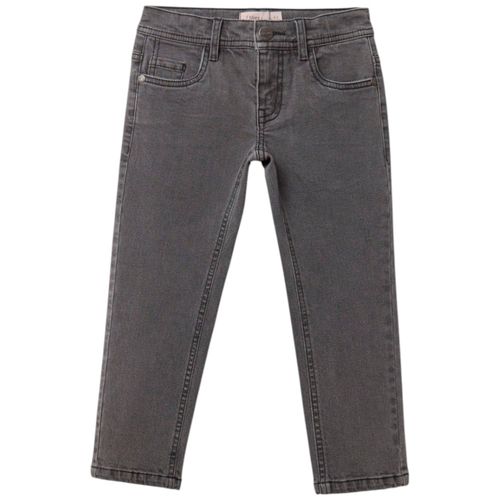 Jeans gris sólido para niño